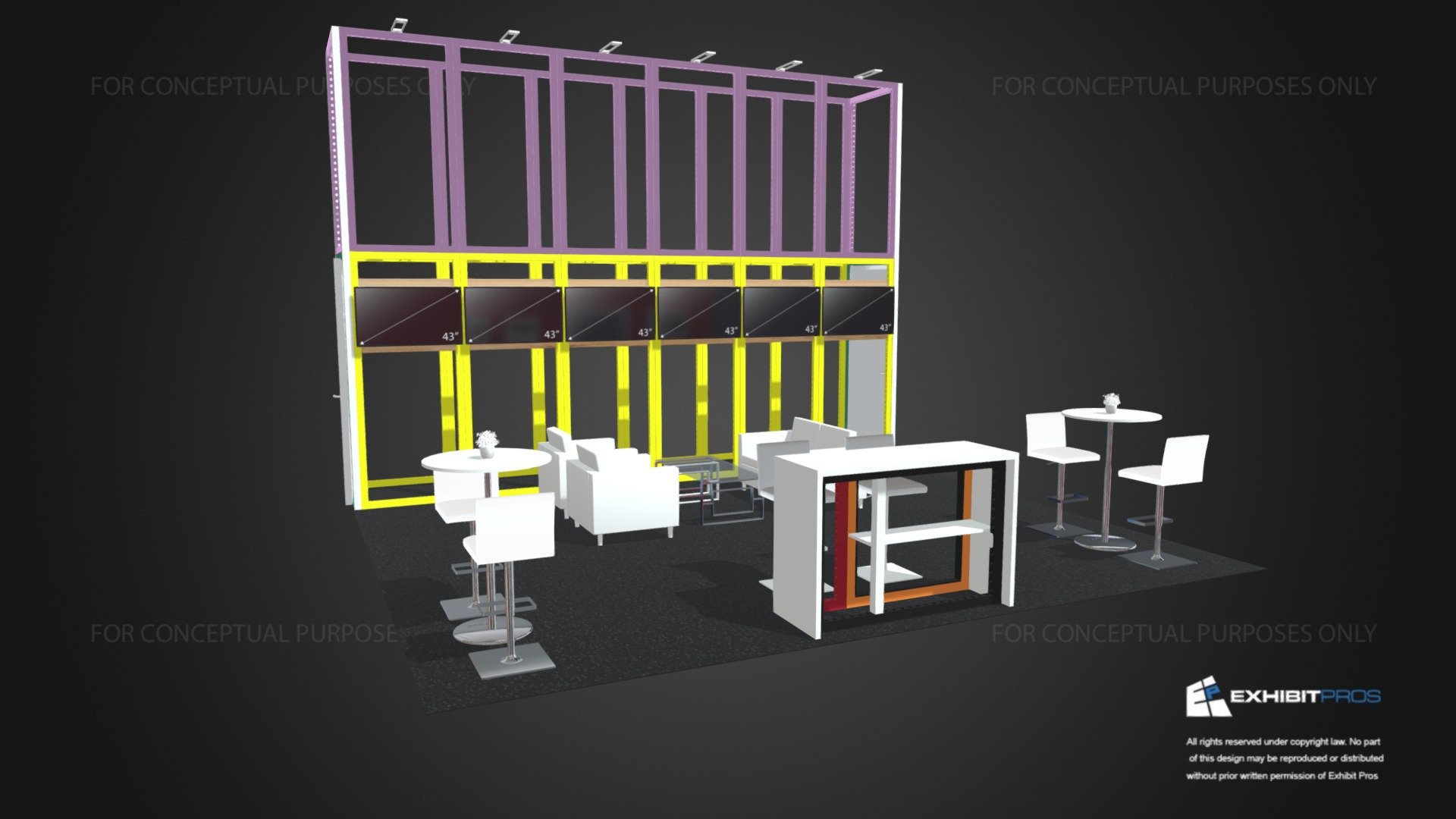 Xopple 20x20 Amusement Expo 2025 Frame 3D model by ExhibitPros