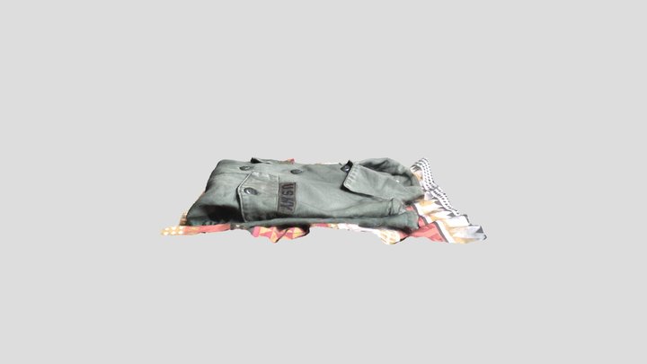 Us Military Shirt 3D Model