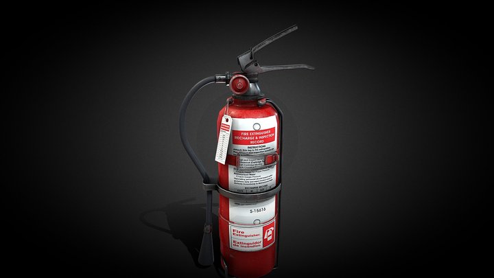 fire extinguisher 3D Model