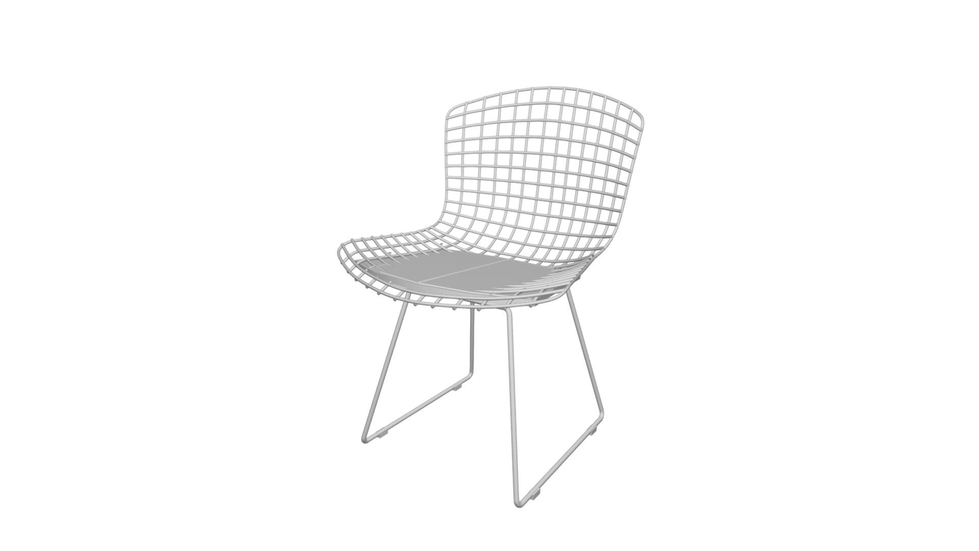 The Bertoia Side chair Black leather standar... - 3D model by dg-home ...