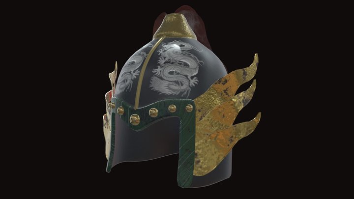 Chinese Helmet 3D Model