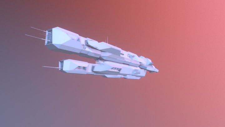 Ascendant-Class Battleship V1 3D Model