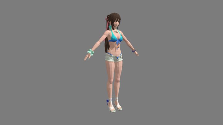 BIKINI GIRL 3D Model