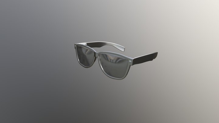 Wayfarer Glasses 3D Model