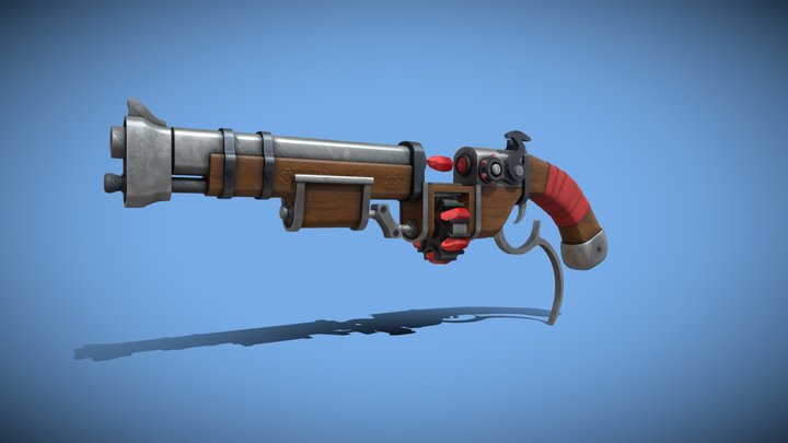 Magical Handgun 3D Model