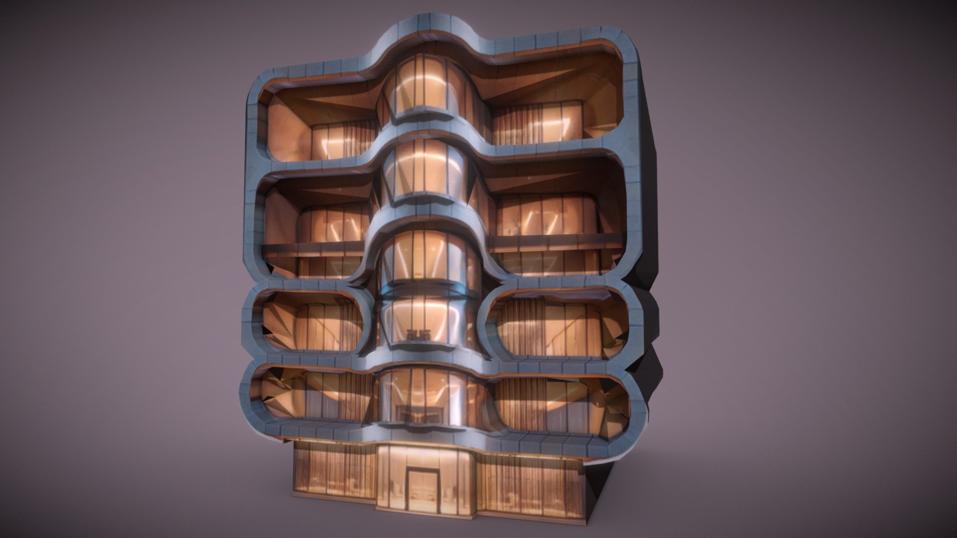 unusual shaped building - Download Free 3D model by Edna_Sparkles ...