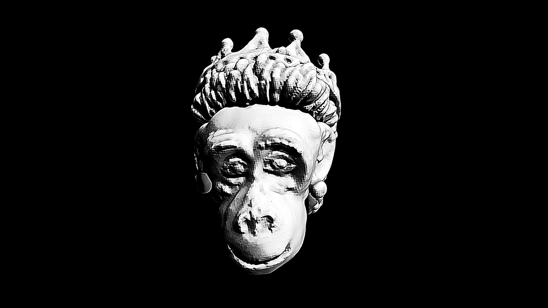 Banksy Monkey Queen, sculpted in VR