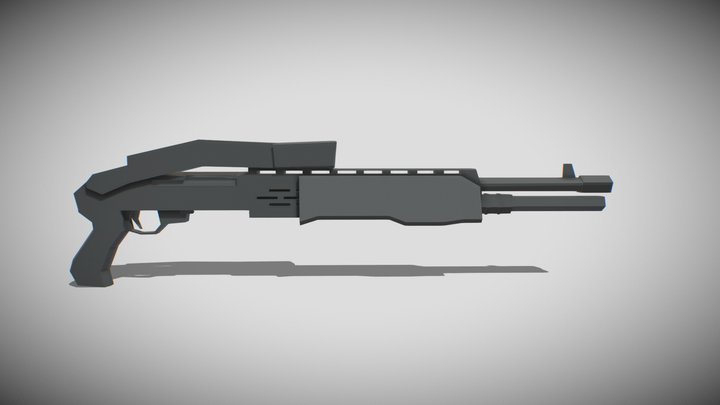 Low Poly Spas12 3D Model