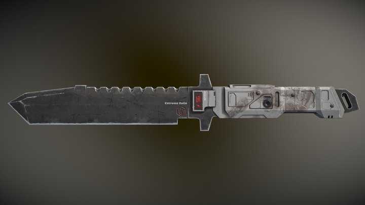 Sci-fi knife 3D Model