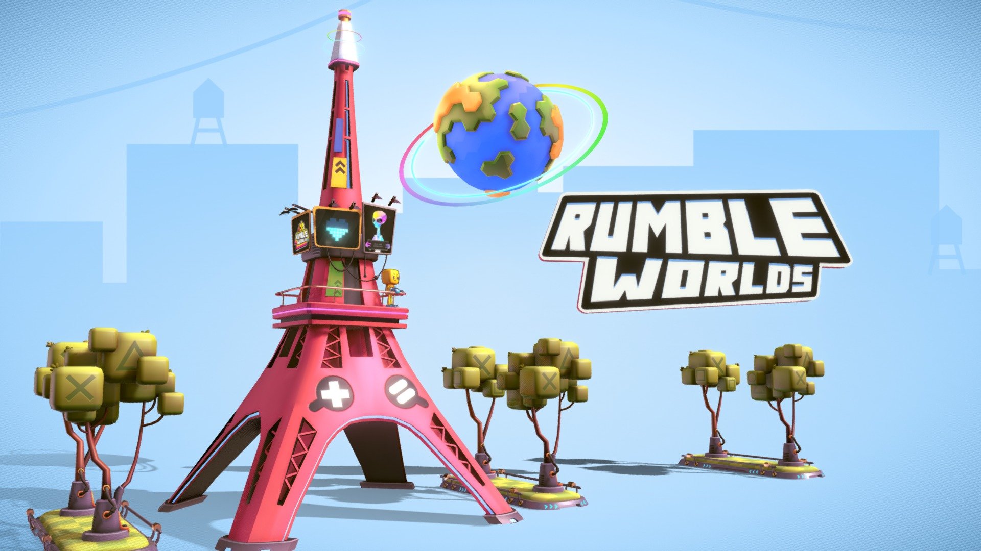 METAVERSE EIFFEL TOWER _ Rumble worlds - 3D model by haykel-shaba ...