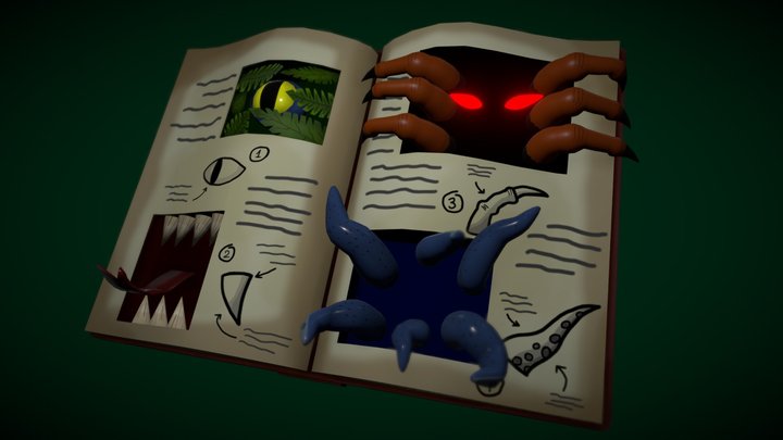 The Book of Beasts 3D Model