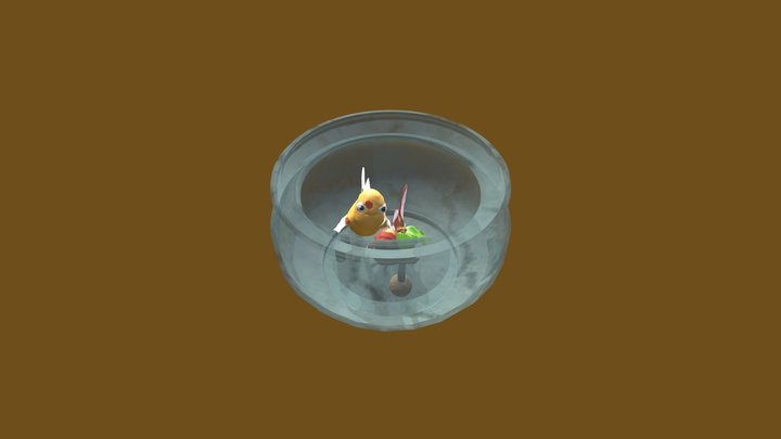 Fish Bowl 3D Model