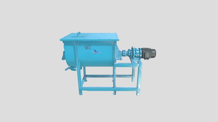 Single Shaft Ribbon Mixer 3D Model