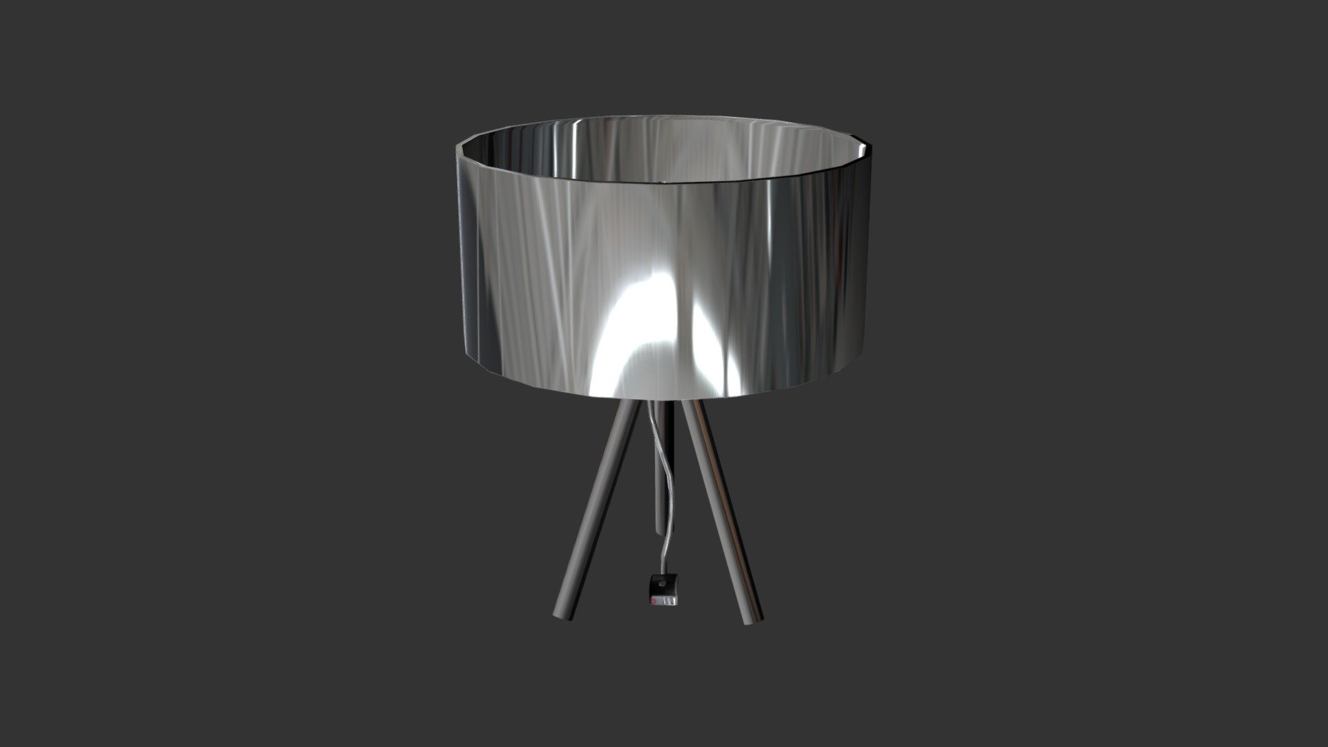 76386 LAMPARA DE MESA METZ METAL TELA COLOR PLAT