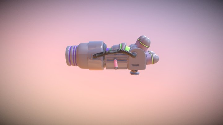 June Contest Gun BlinkBlanker Gun 3D Model