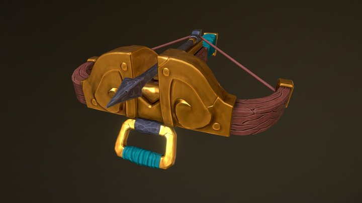 Stylized Crossbow 3D Model