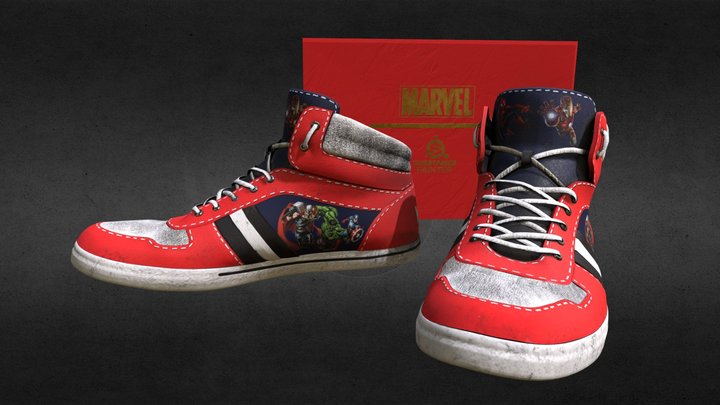 Marvel shoes 3D Model