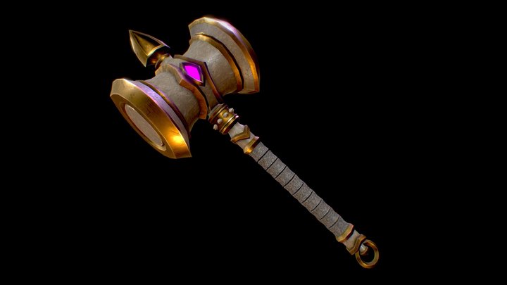 Mace - LowPoly Model 3D Model