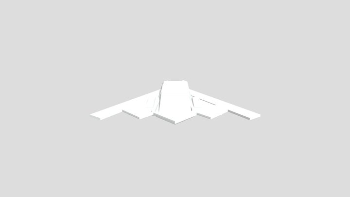 Minecraft US B-2 Stealth Bomber 3D Model