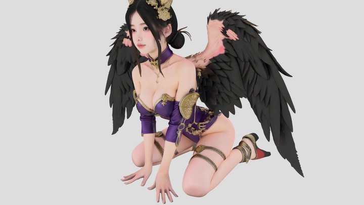 Angel girl 3D Model