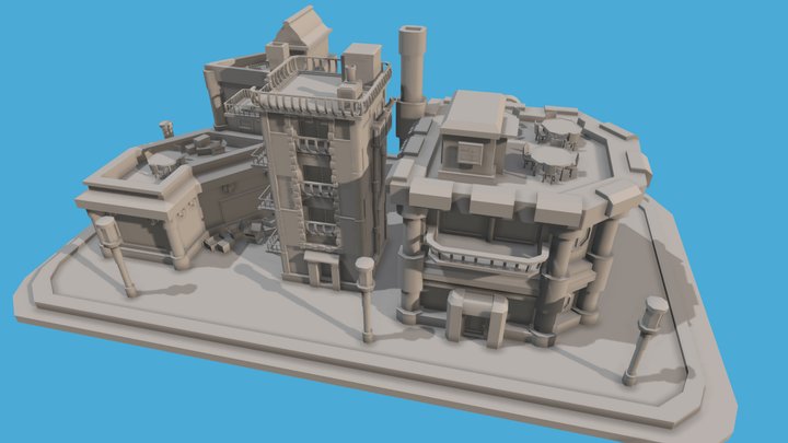 Rooftops 3D models - Sketchfab
