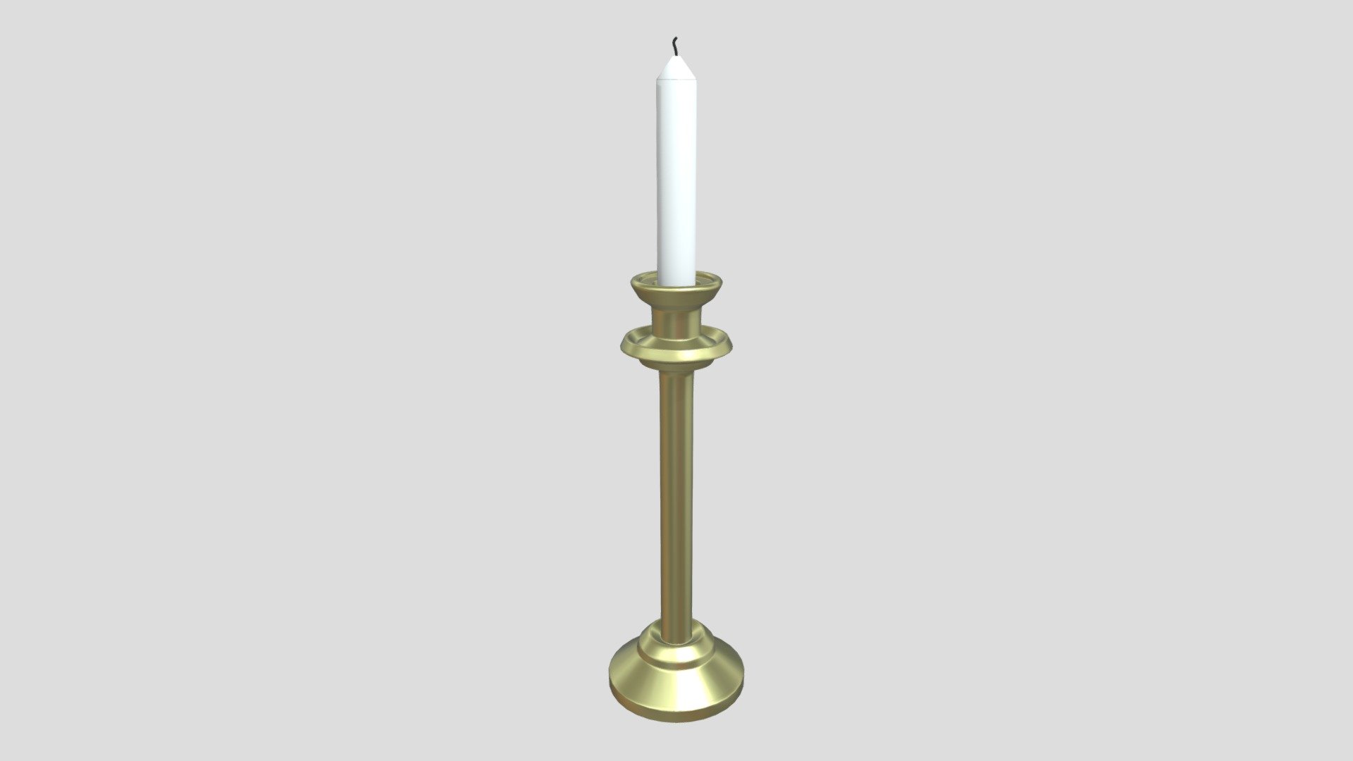 Church Candle — Sketchfab embed 3D viewer