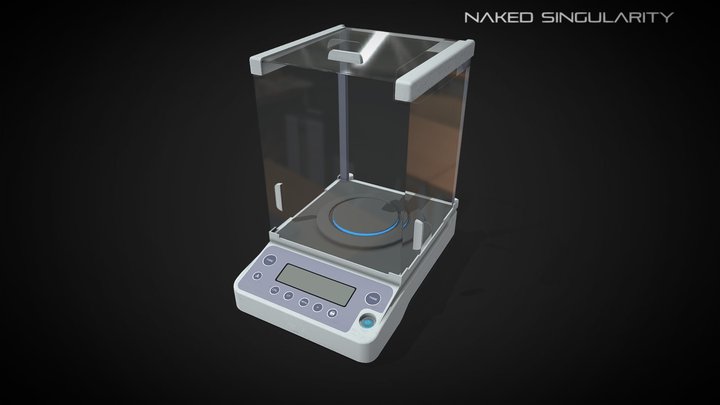 Analytical Balance Scale | Laboratory electronic 3D Model