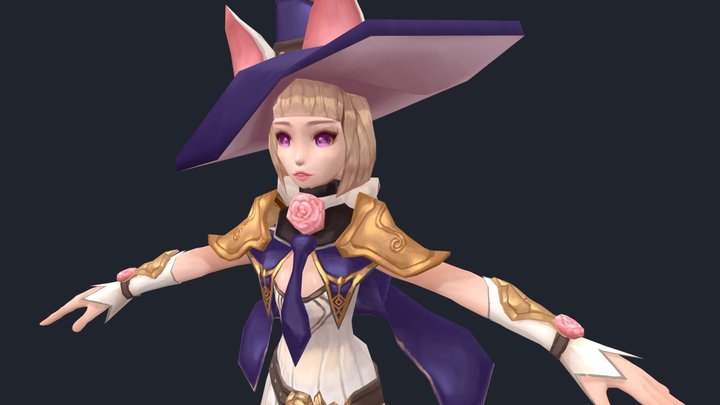 Mage Girl 3D Model