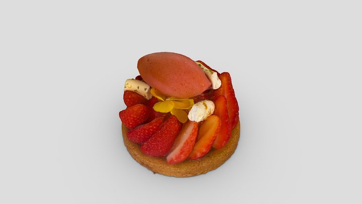 Strawberry tart – Modelo 3D gratuito STL