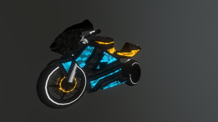 cyan 3D Model