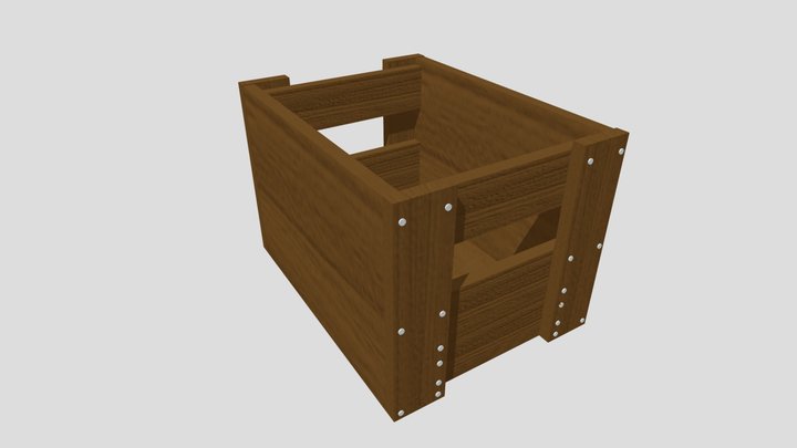 Box of wood - 3D Model 3D Model