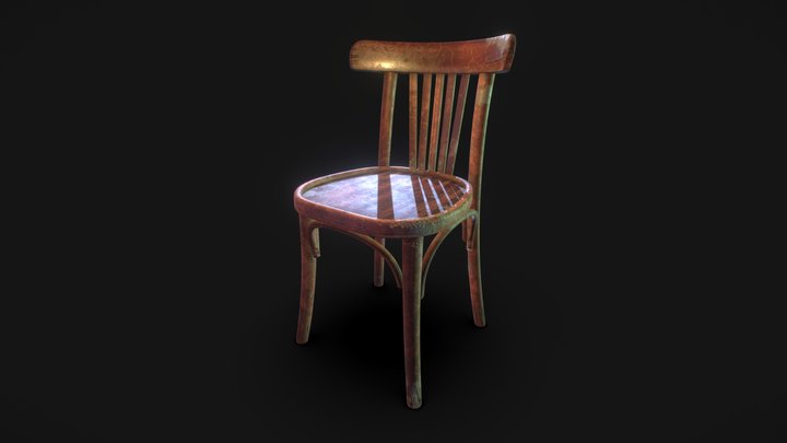 Egyptian Café Chair 3D Model