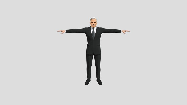Shahbaz Sharif - prime minister of Pakistan 3D Model