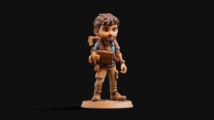 Adventurer Character - Stylised Figurine [MESHY]