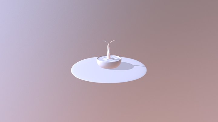 Flower in the pot 3D Model