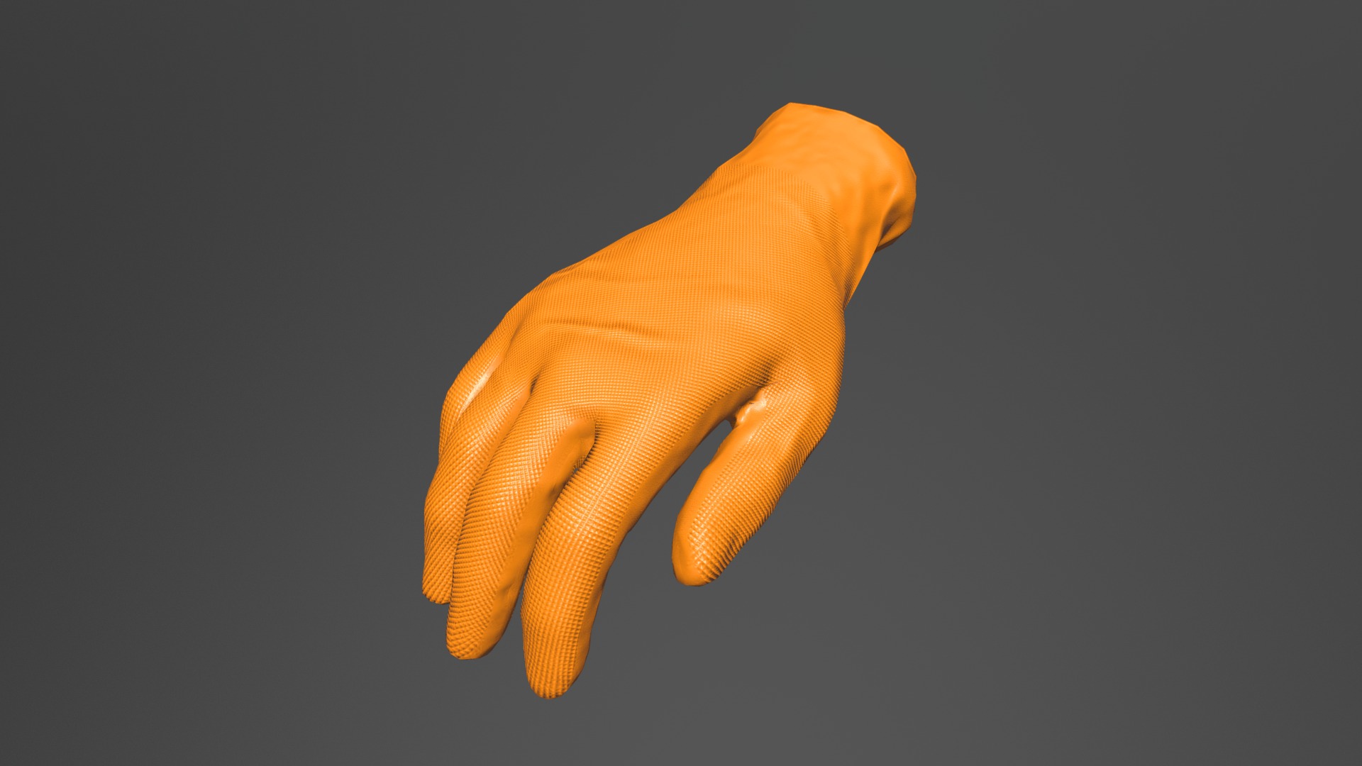 3D model Glove 3D Model - This is a 3D model of the Glove 3D Model. The 3D model is about a hand with a black background.