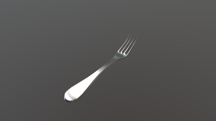 Metal Fork 3D Model