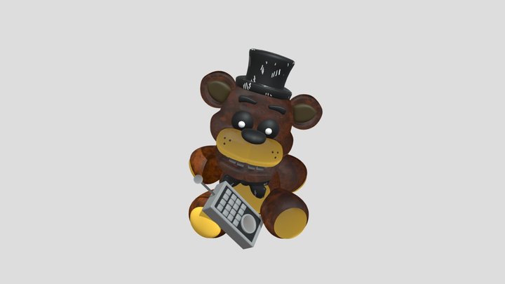Fredbear Plushie 3D Model