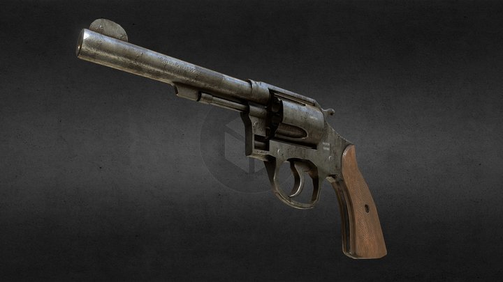 Smith & Wesson Revolver 3D Model