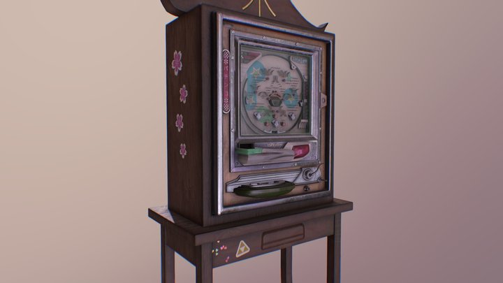 Nishijin Pachinko Machine 3D Model