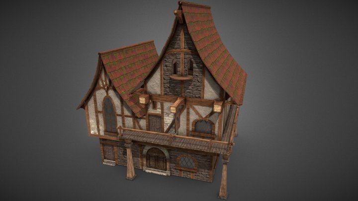 Medieval tavern 3D Model