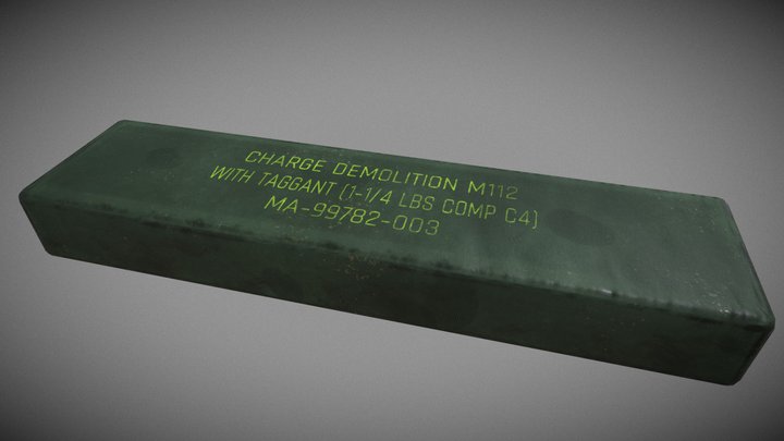 M112 Demolition Charge (C4) 3D Model