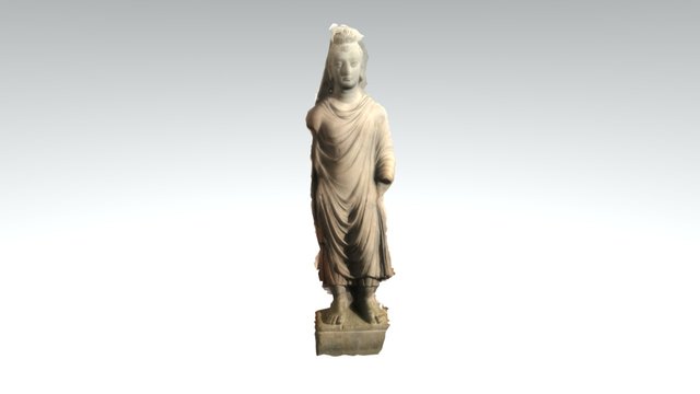Standing Buddha - MNAO "Tucci", Rome, Italy 3D Model
