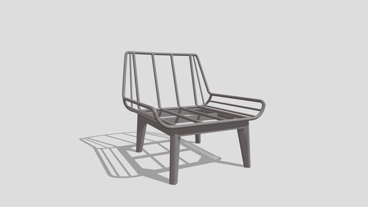 Bryne Outdoor Chair 3D Model