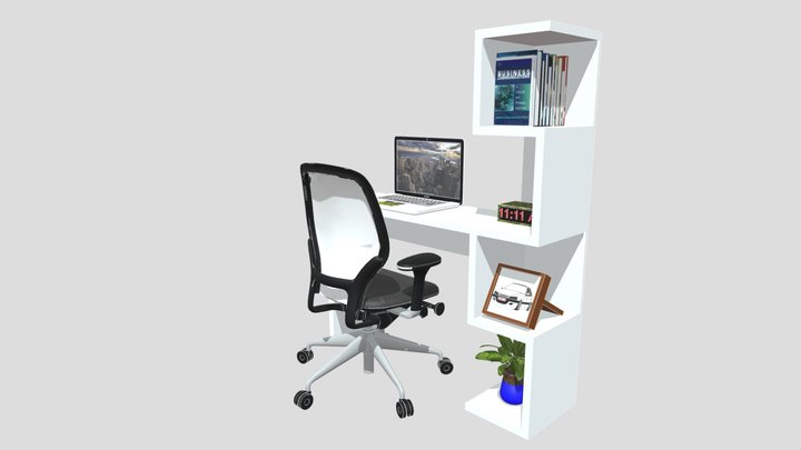 Computer_Desk_1 3D Model
