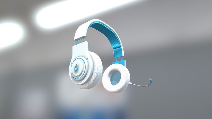 Headphones v1 (Game ready) 3D Model