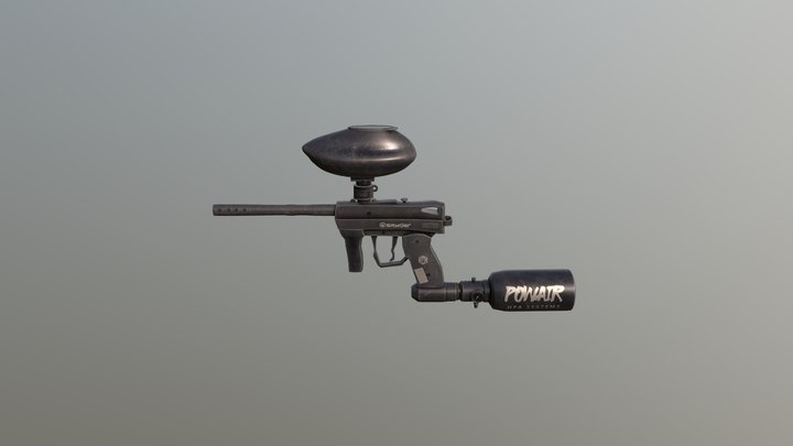Paintball Black 3D Model