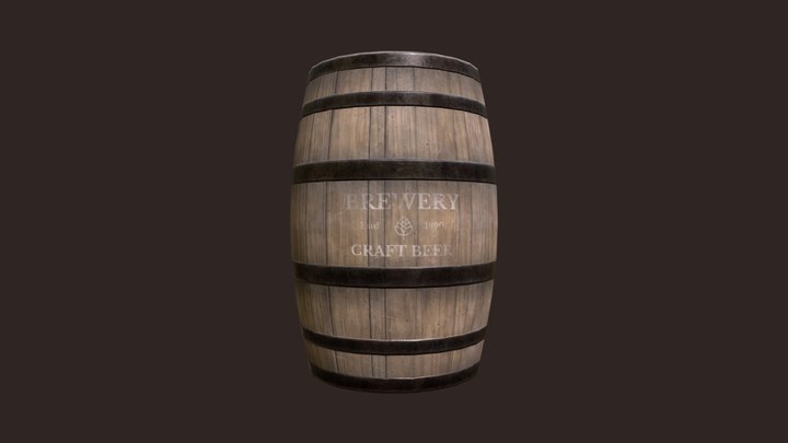 Wooden Barrel _Legendary GameDev 3D Model
