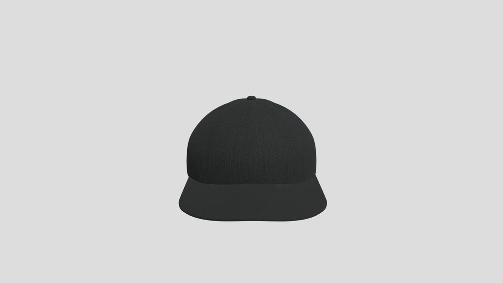 Black Baseball Cap White Stripes