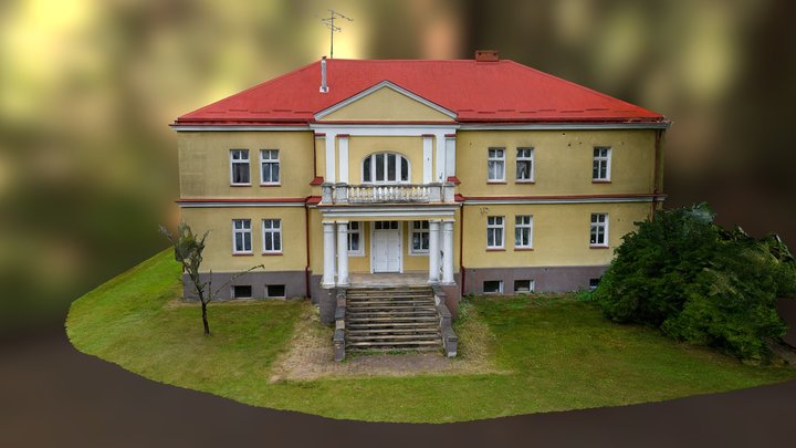 Kultura3D - Rózin Villa in Zwierzyniec, Poland 3D Model